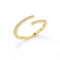 Double Layer Zircon Ring