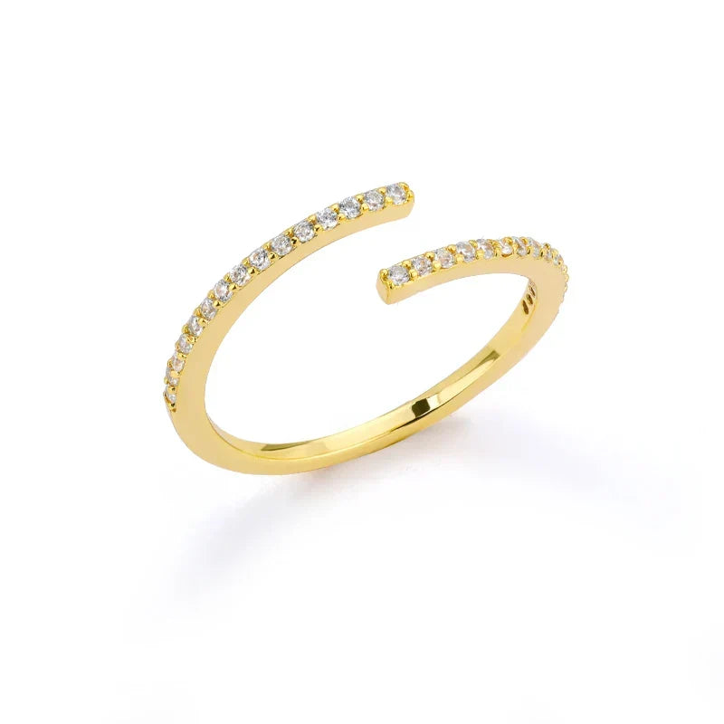Double Layer Zircon Ring