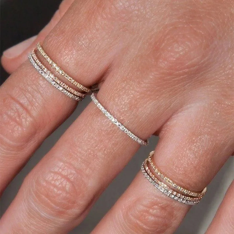 Micro Pave Zircon Ring