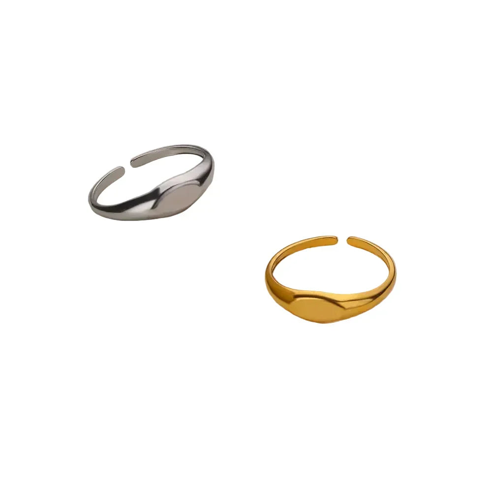 Oval Stainless Steel Ring