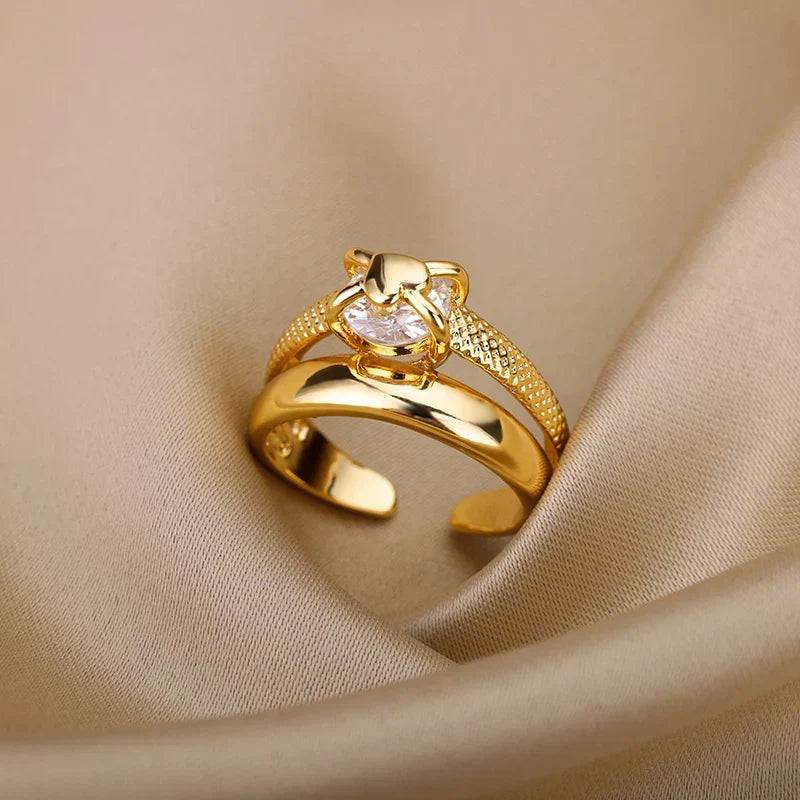 Stainless Steel Luxury Ring