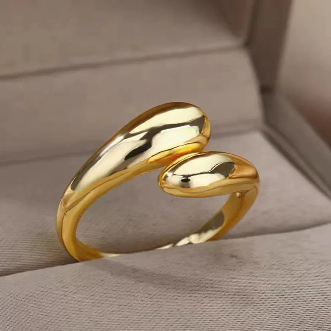 Water Drop Open Ring