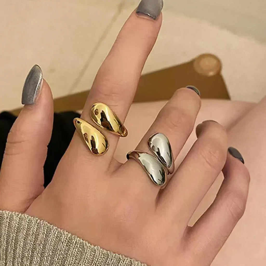 Water Drop Open Ring