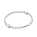 Elegant Beaded Bracelet with Crystal Charm