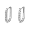 Luna S925 Crystal Hoop Earrings