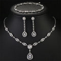 Elara Teardrop Crystal Bridal Jewelry Set