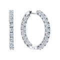 Celeste Diamond Hoop Earrings