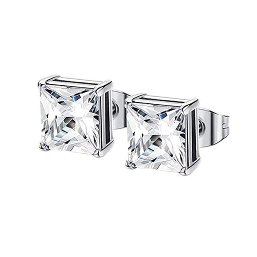 Aurora Round Cut Stud Earrings