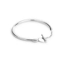 Elegant Heart Toggle Snake Chain Bracelet