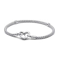 Rosalie Heart Clasp Mesh Bracelet