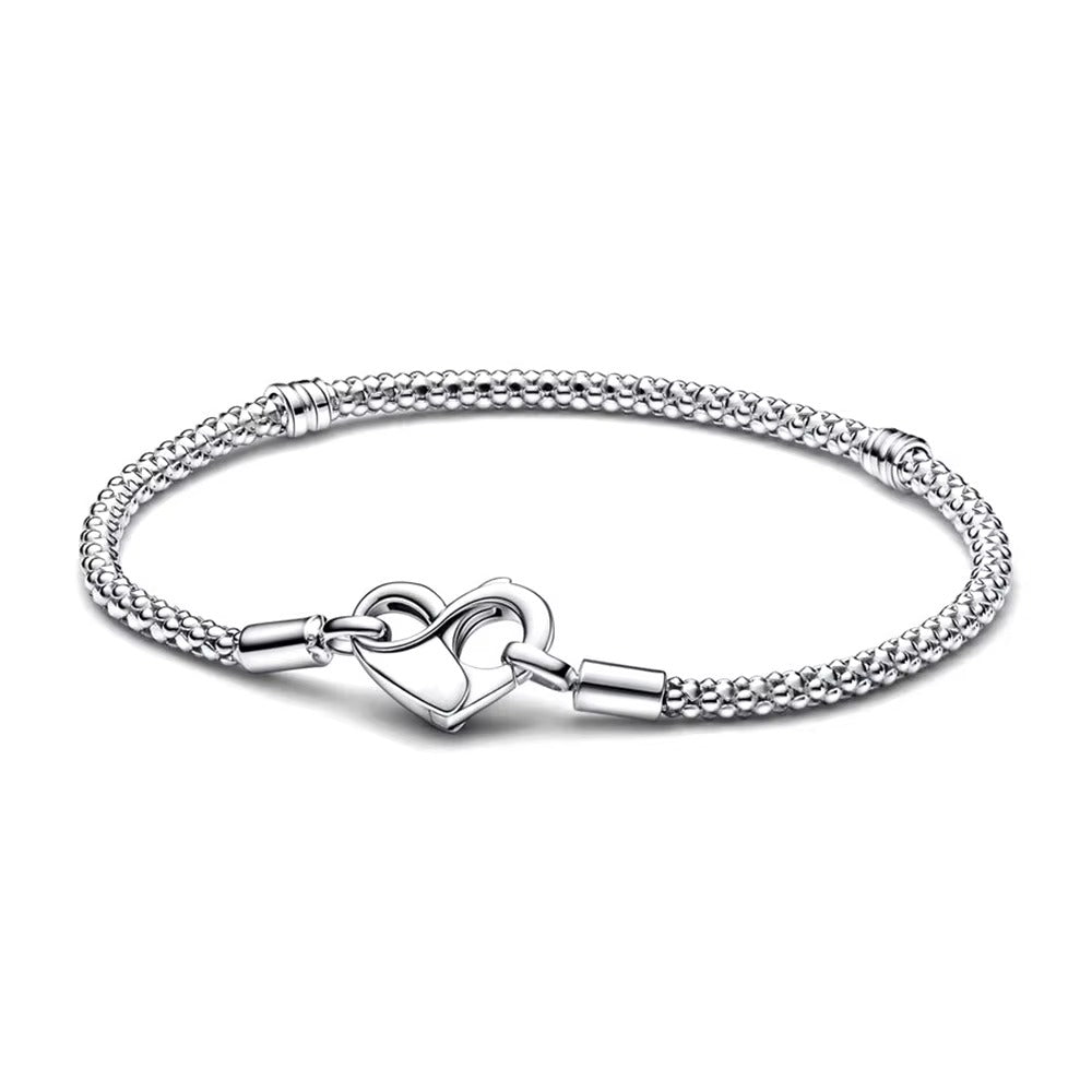 Rosalie Heart Clasp Mesh Bracelet
